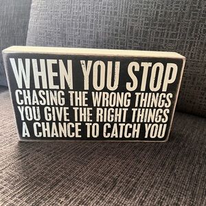 Primitives by Kathy Small Wooden Affirmation Art/Decor